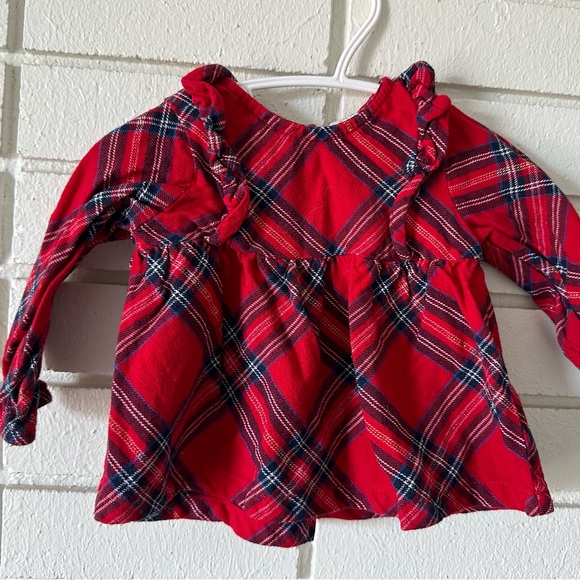 Red and Blue Plaid Checked Dress - Picture 2 of 6